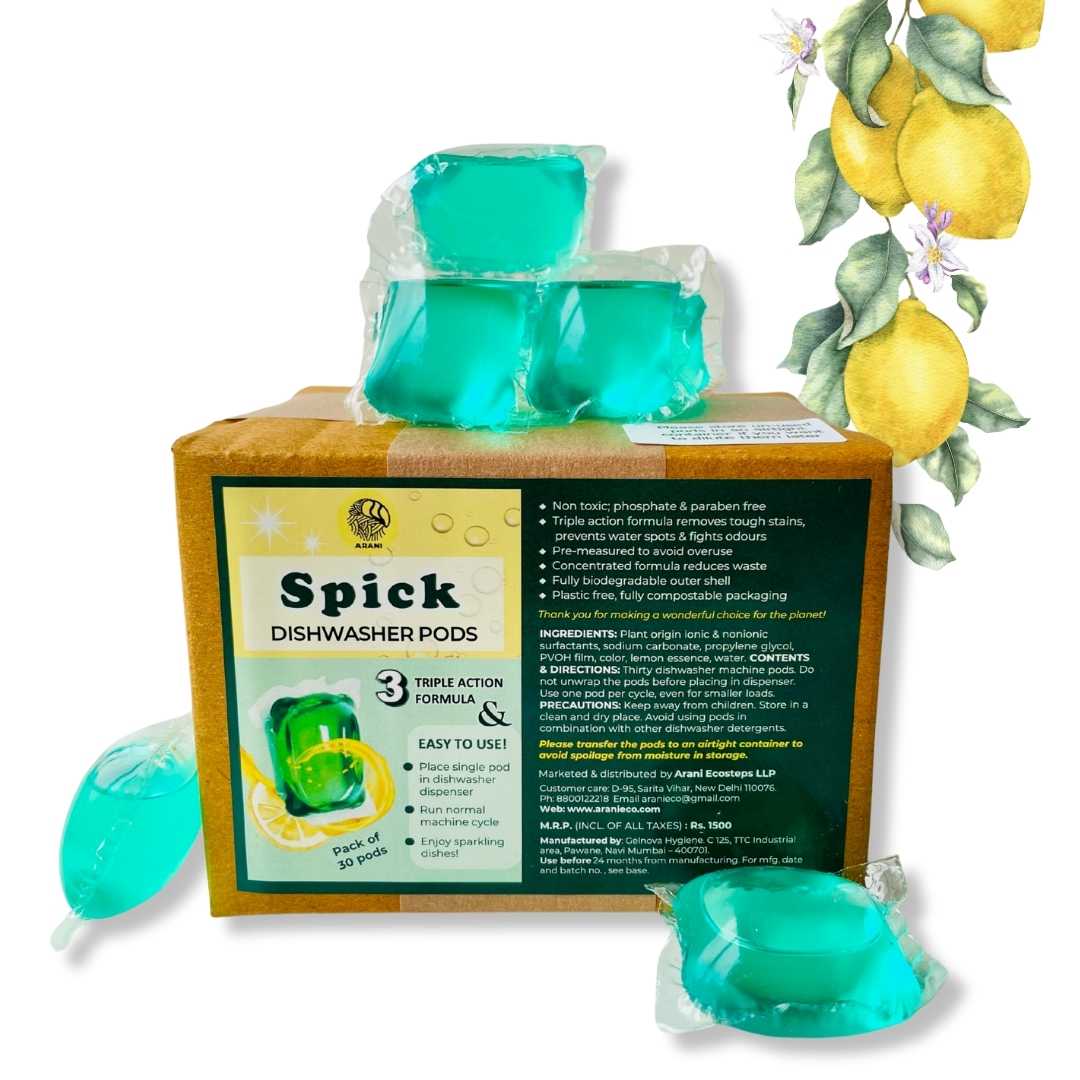AraniEco: Spick Dishwasher Pods (Pack of 30)
